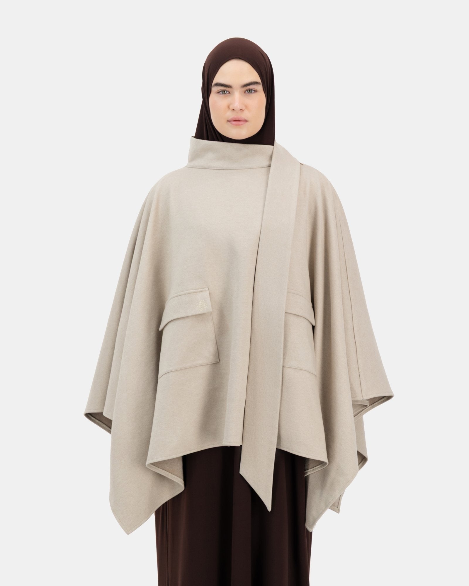The Everyday Poncho Sand Beige