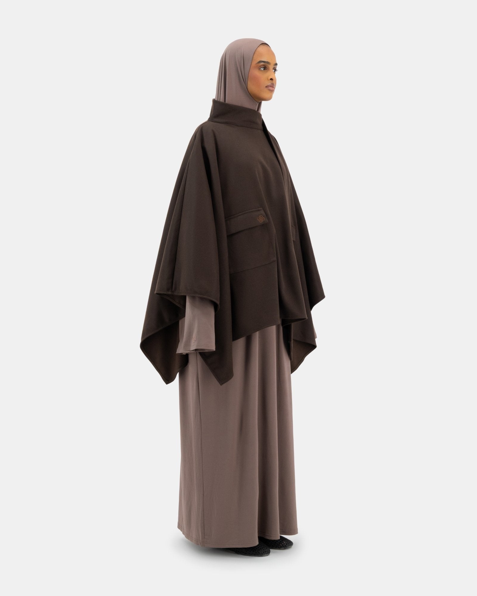 The Everyday Poncho Chocolate Brown