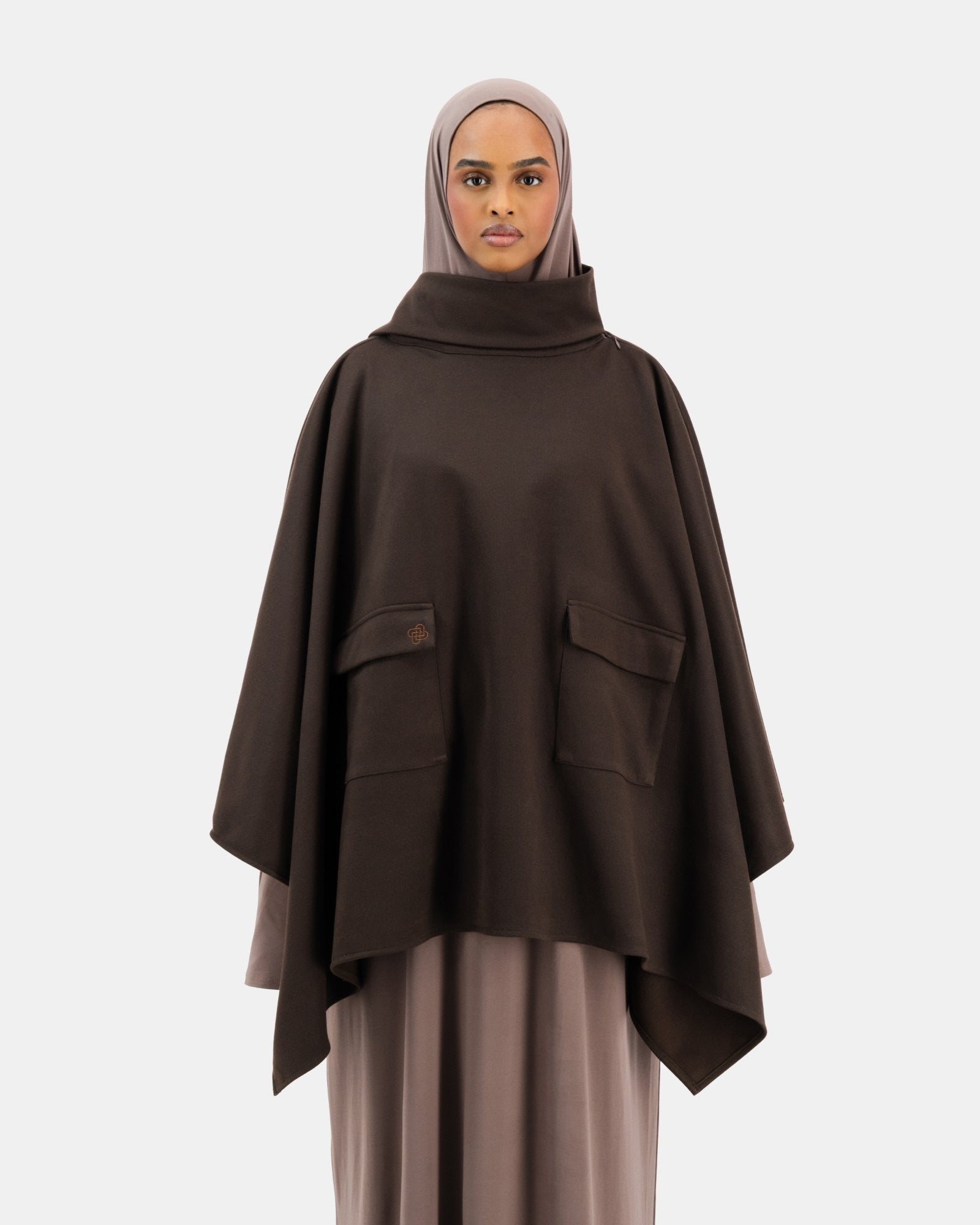 The Everyday Poncho Chocolate Brown
