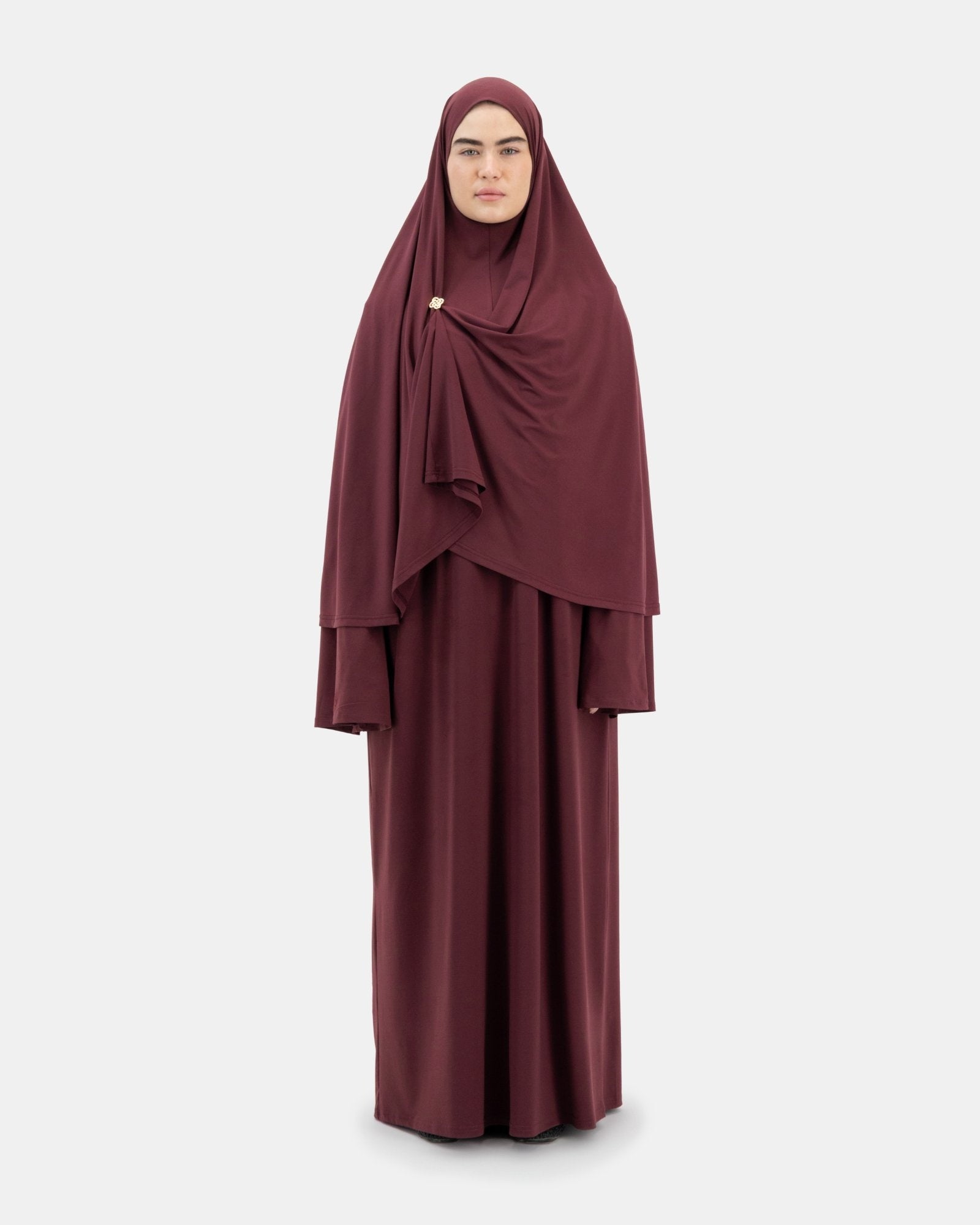 The Everyday Khimaar Deep Burgundy