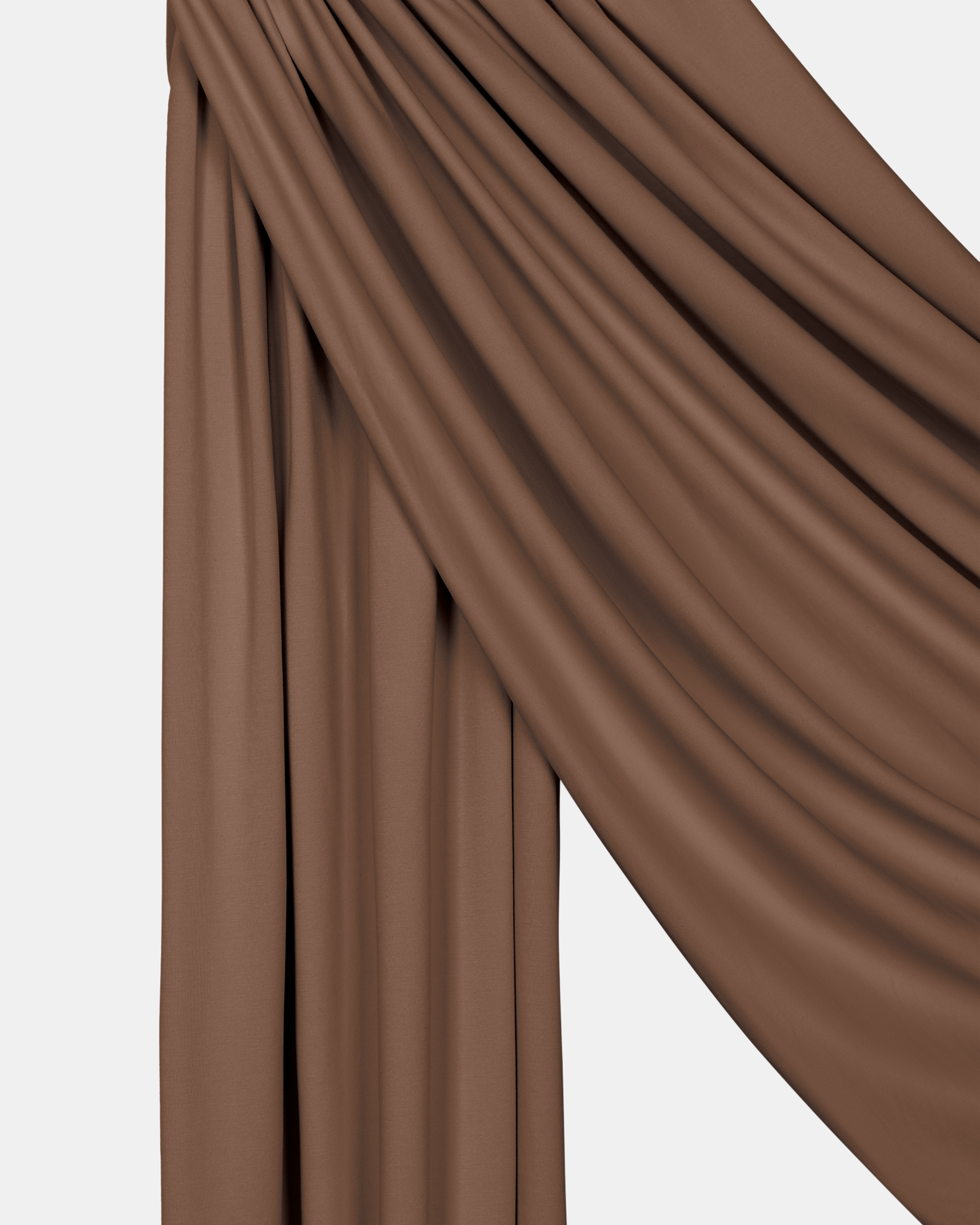 Airy Jersey Scarf Mocha Brown