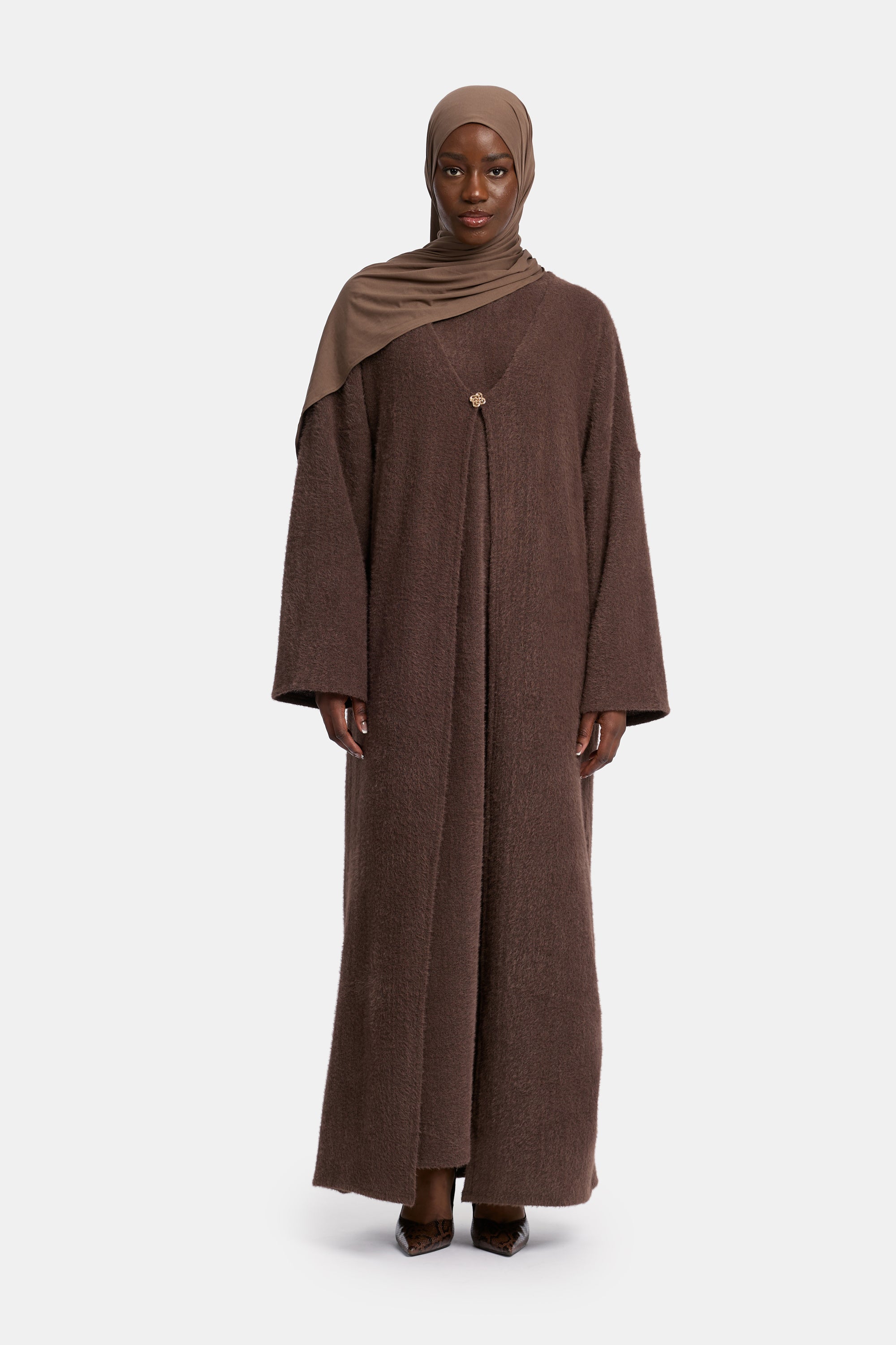The Cloud Abaya Dark Brown