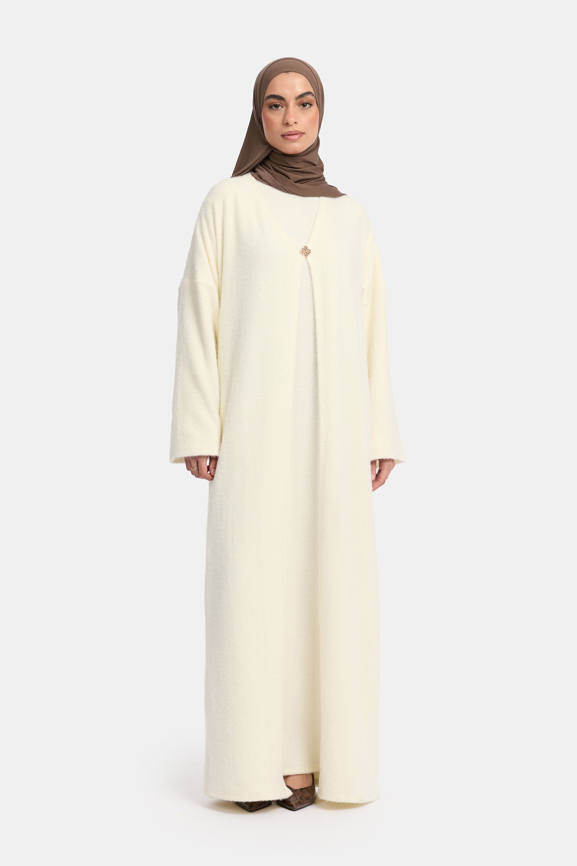 The Cloud Abaya White