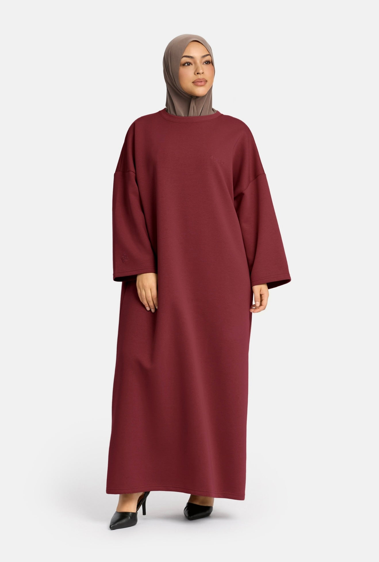 The Comfy Dress Burgundy