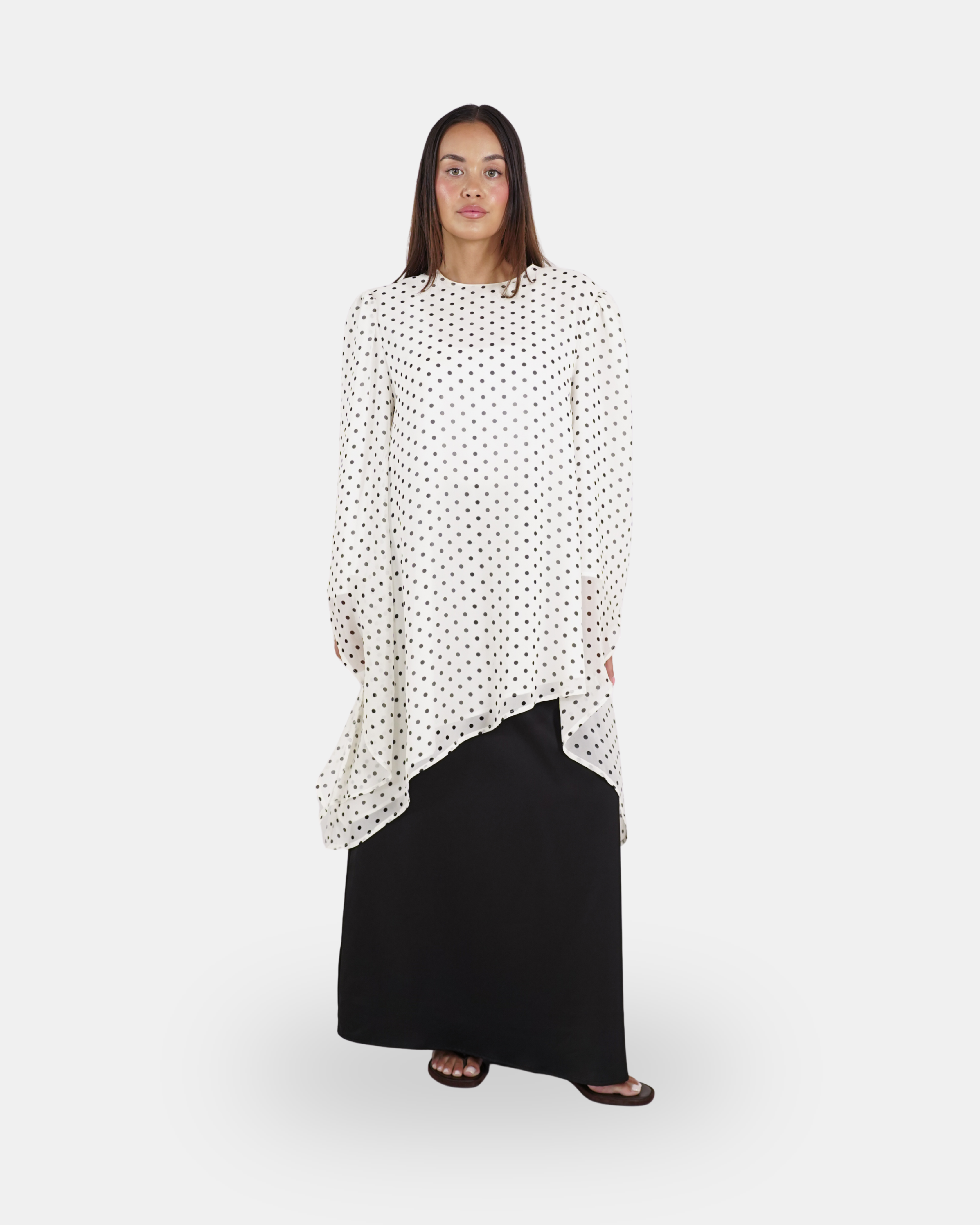 The Asymmetric Polkadot Top Vanilla Dot