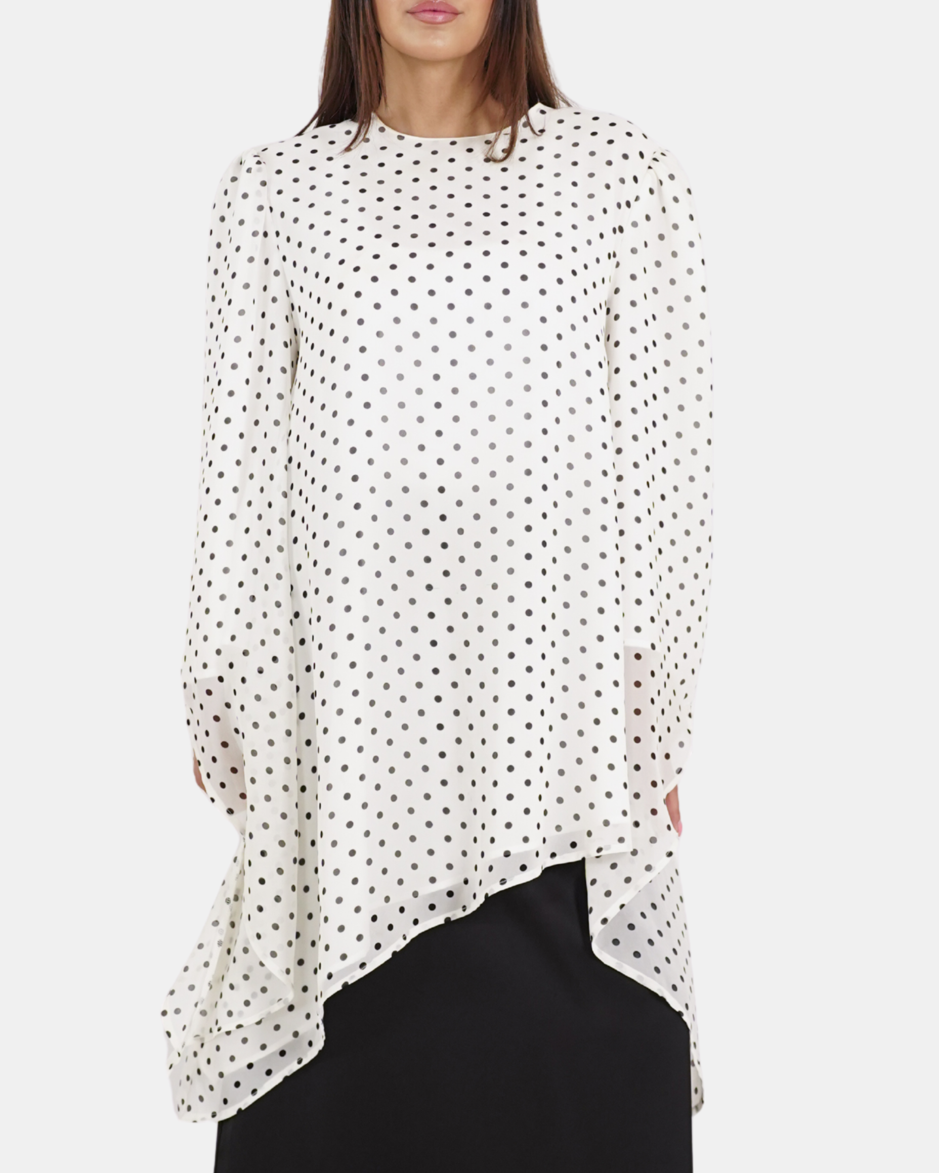 The Asymmetric Polkadot Top Vanilla Dot