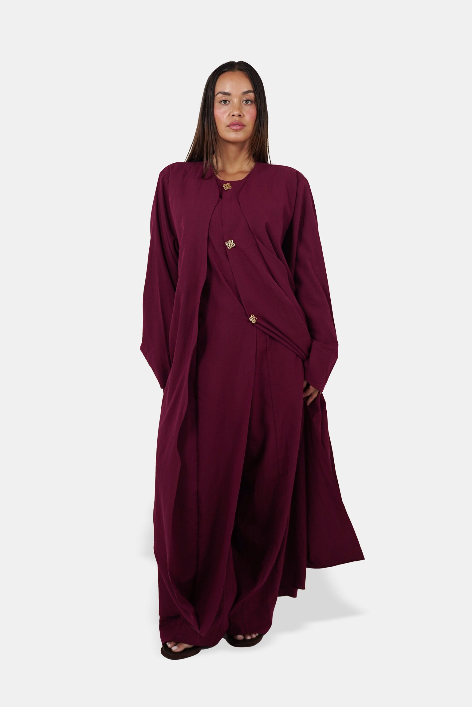 The Signature Pants Dark Plum