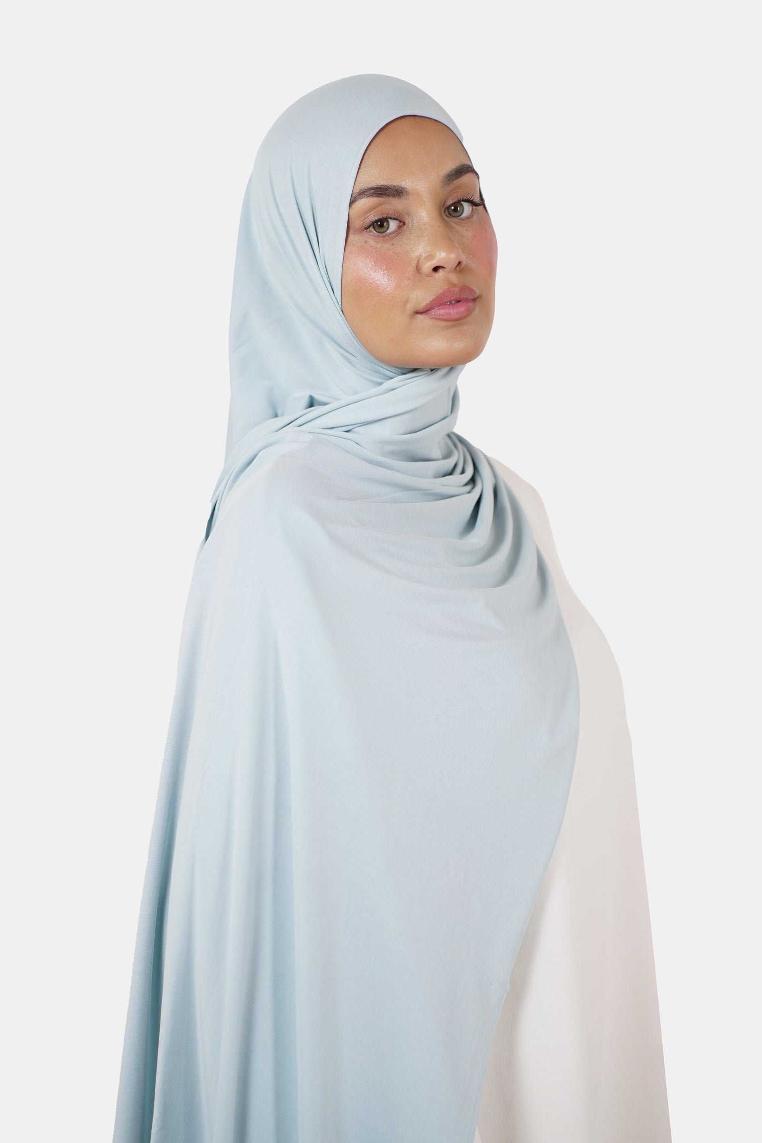 Airy Jersey Scarf Powder Blue (Preorder)