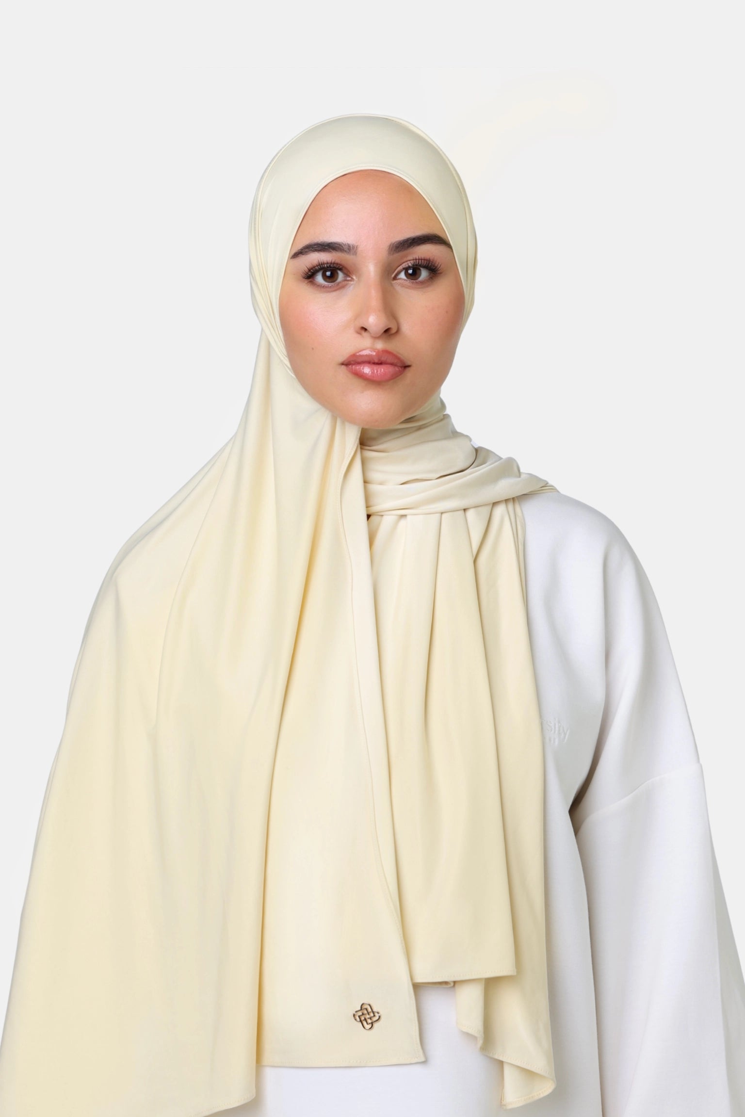 Ice Silk Jersey Scarf Butter Yellow