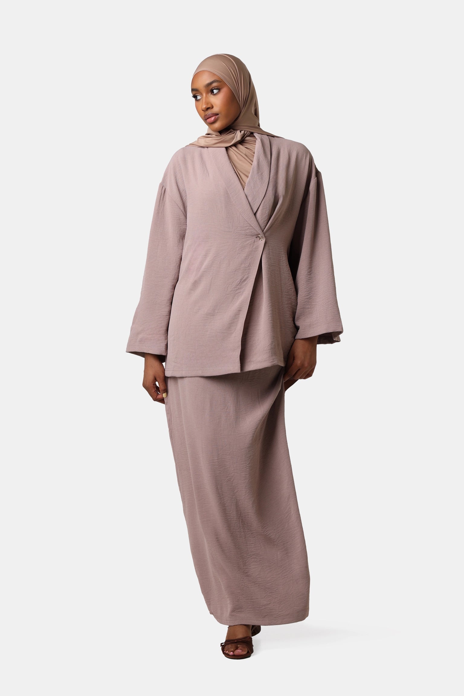 The Muse Skirt Set Mauve