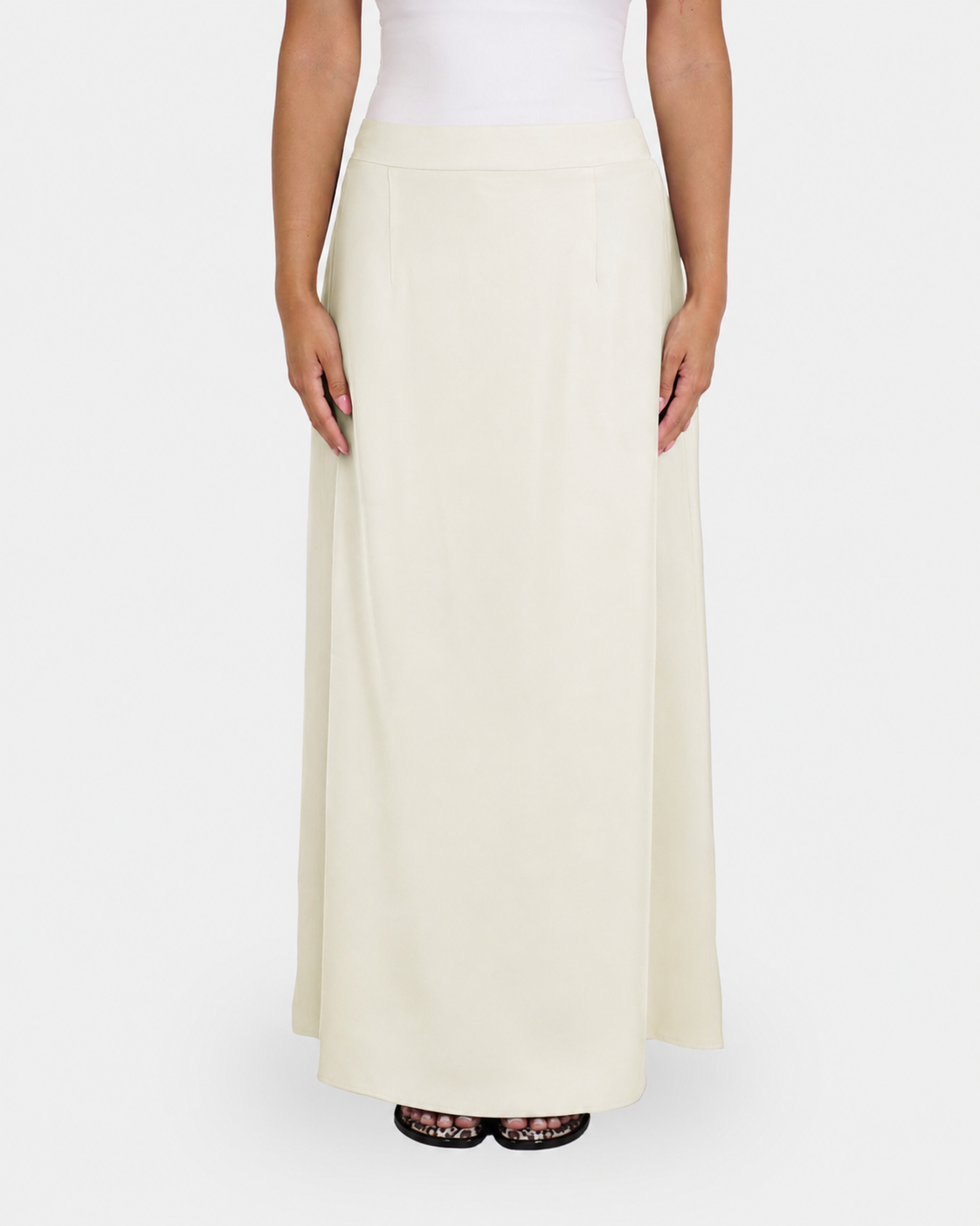 The Unique Set Summer Skirt Soft Ivory