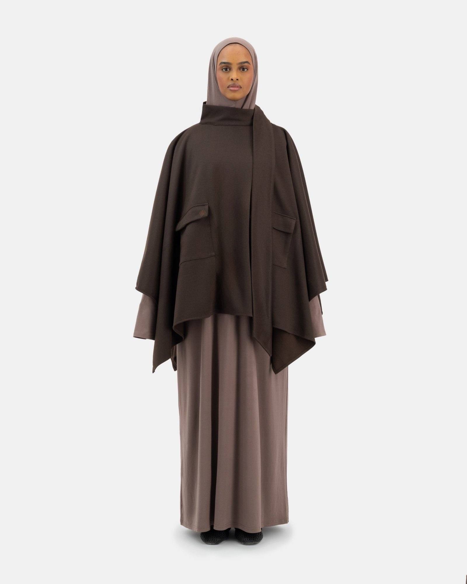 The Everyday Poncho Chocolate Brown