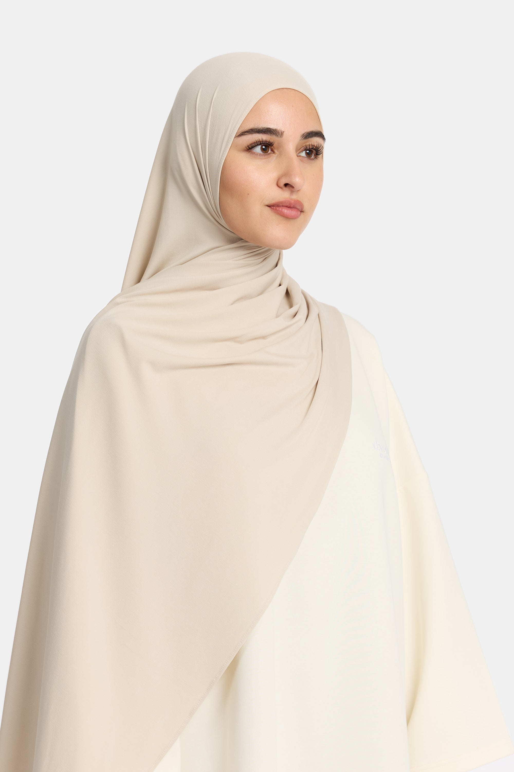 Airy Jersey Scarf Amber Beige