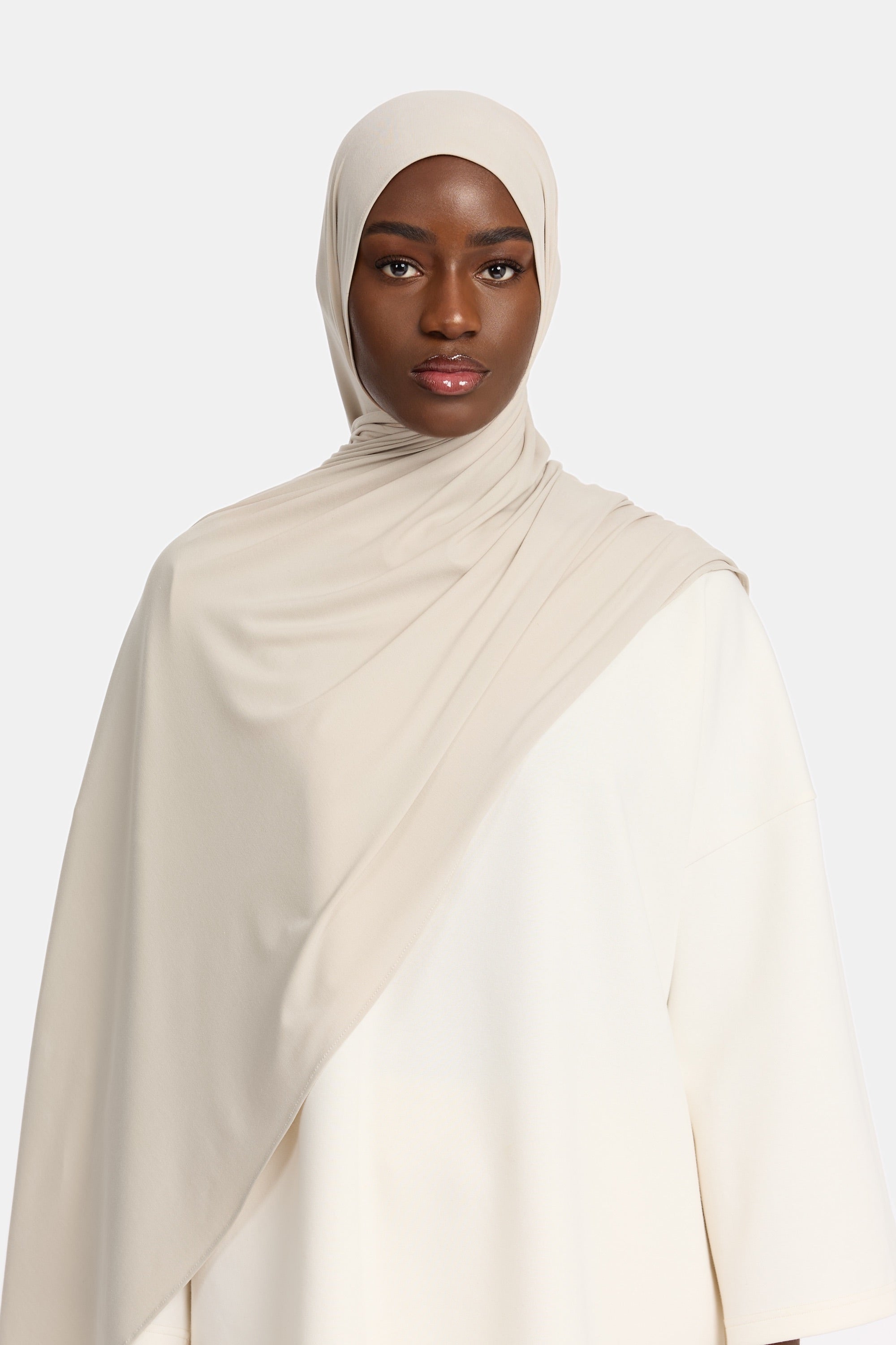 Airy Jersey Scarf Sand Stone (Preorder)