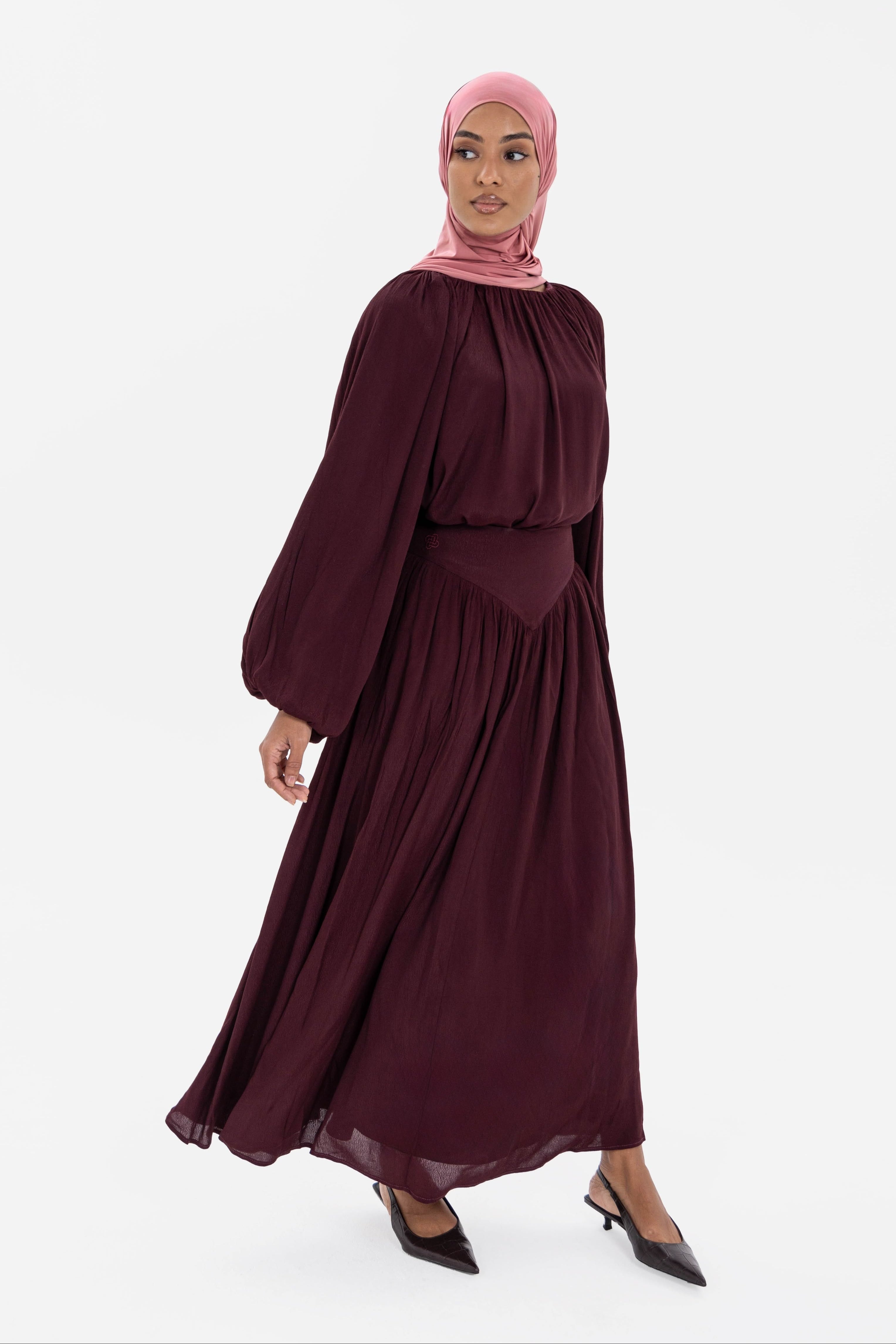 The Plisse Top Espresso Brown