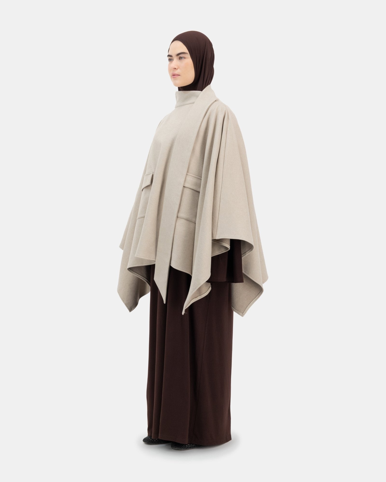 The Everyday Poncho Sand Beige