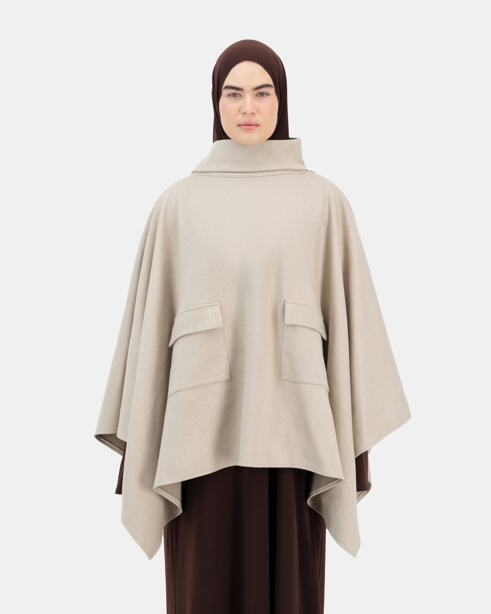 The Everyday Poncho Sand Beige