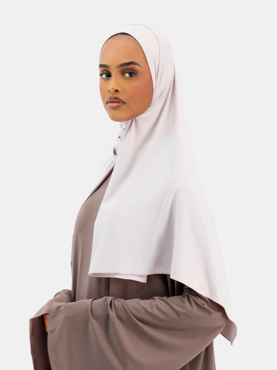 Ice Silk Jersey Scarf Pearl Beige (Preorder)