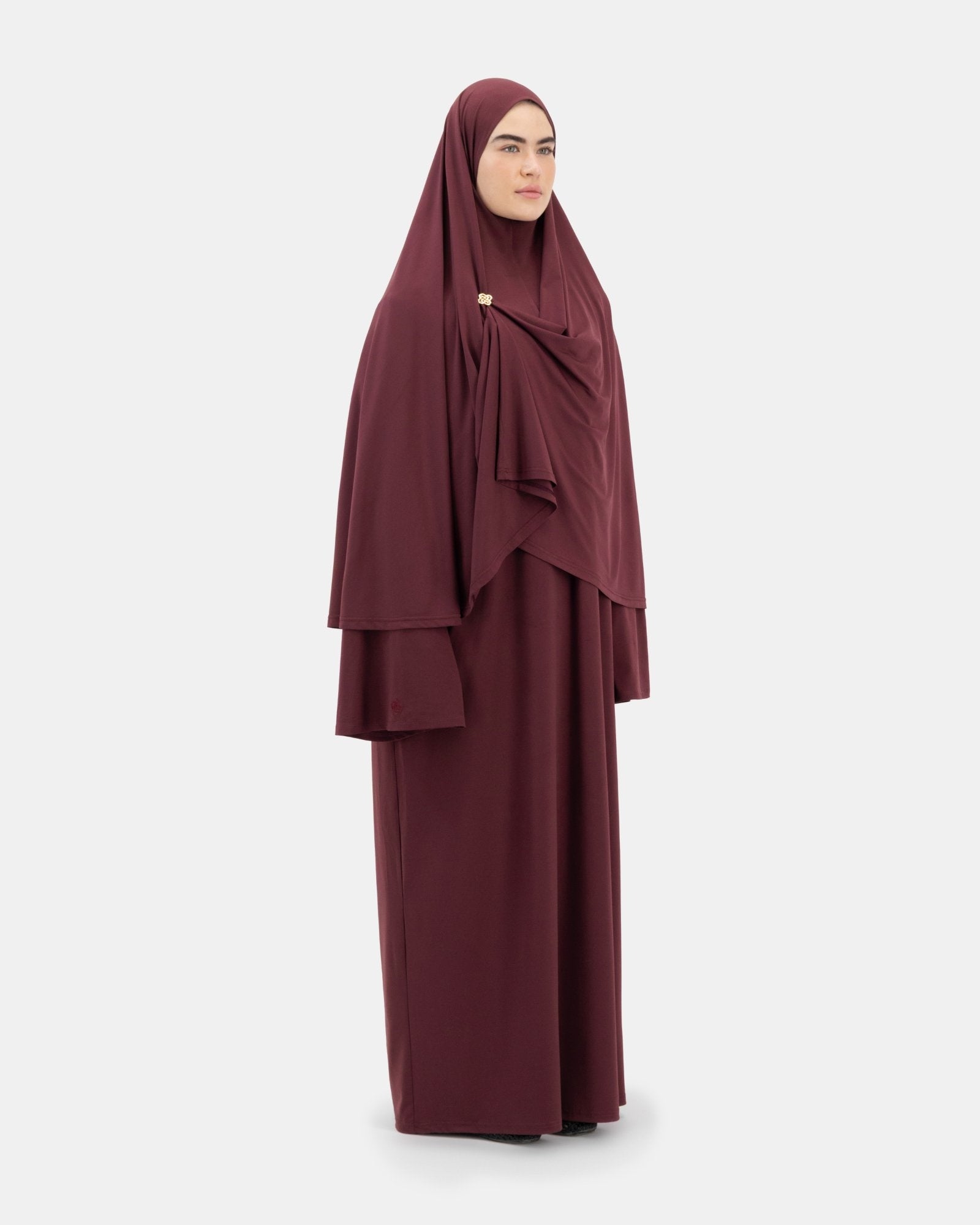 The Everyday Khimaar Deep Burgundy