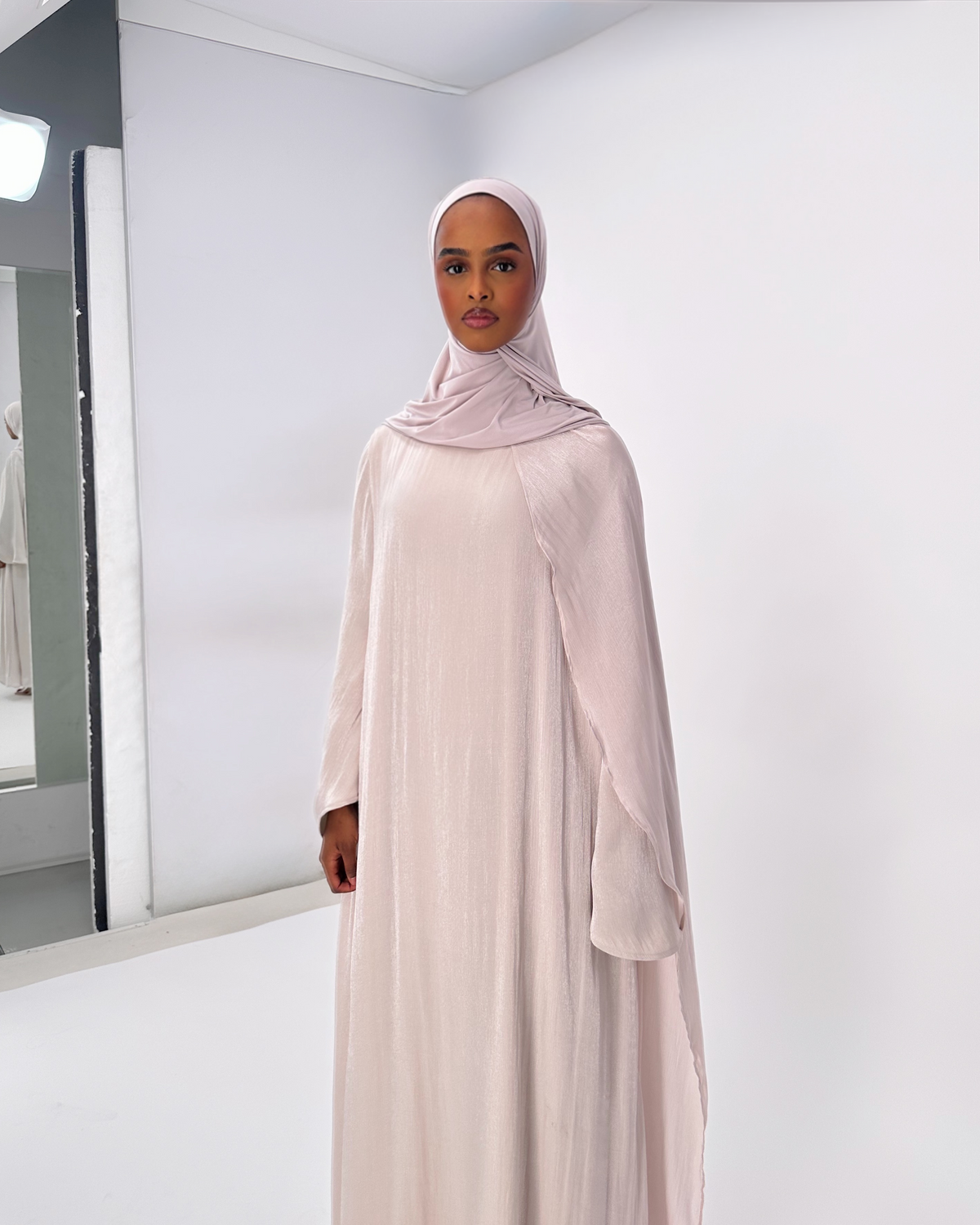 Das Veil Kleid - Perlrosé