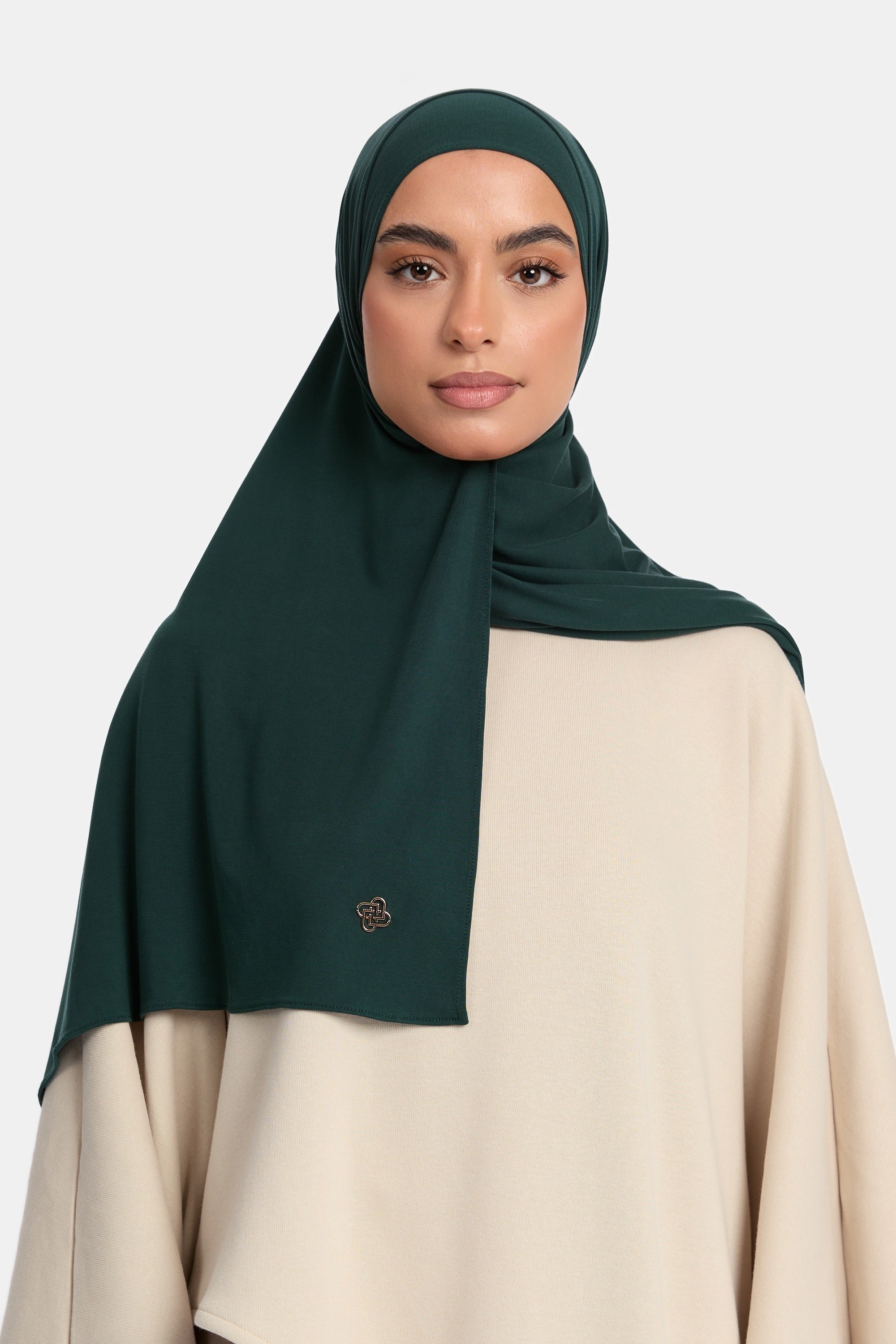 Airy Jersey Scarf Emerald Green