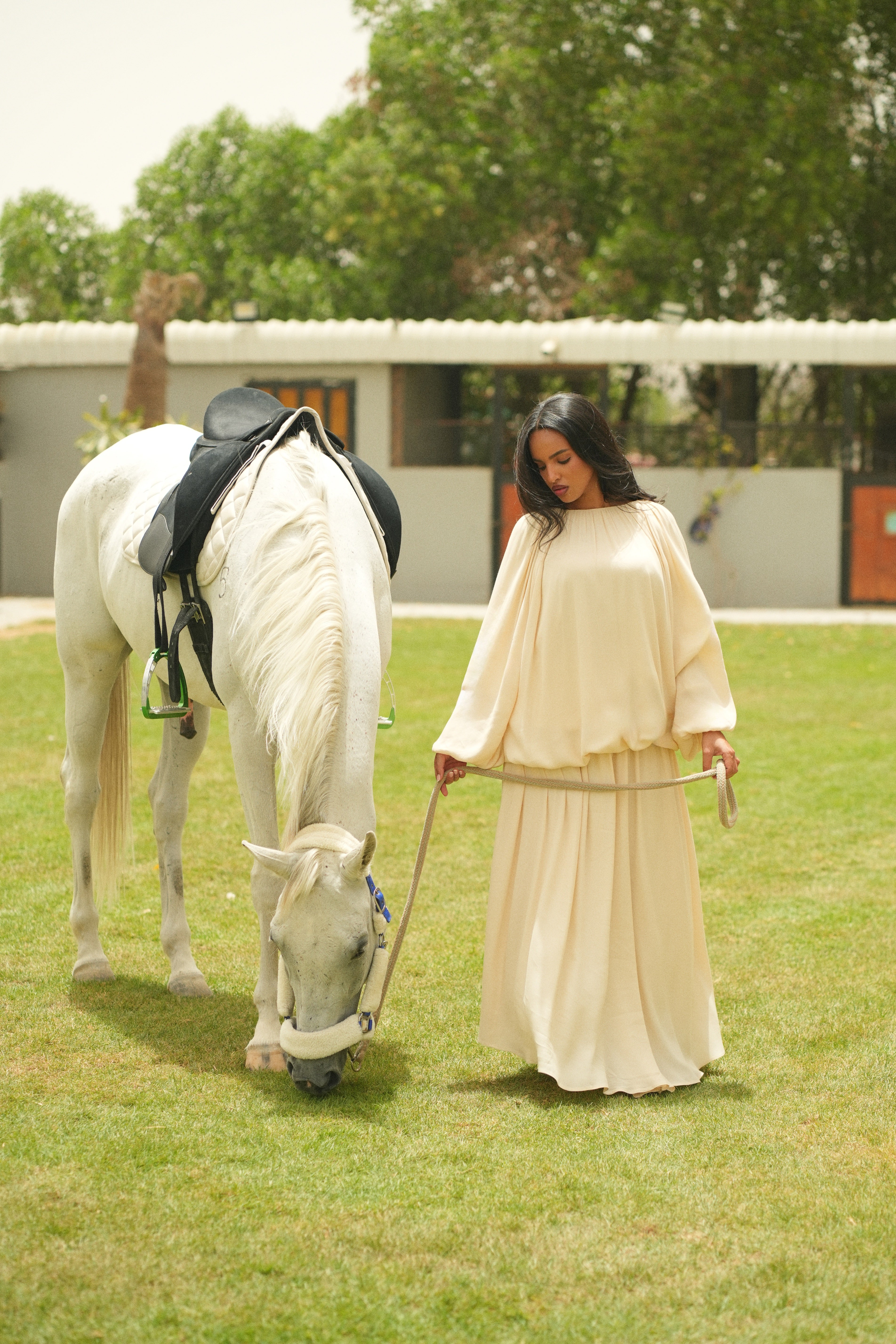 The Plisse Top Vanilla Beige