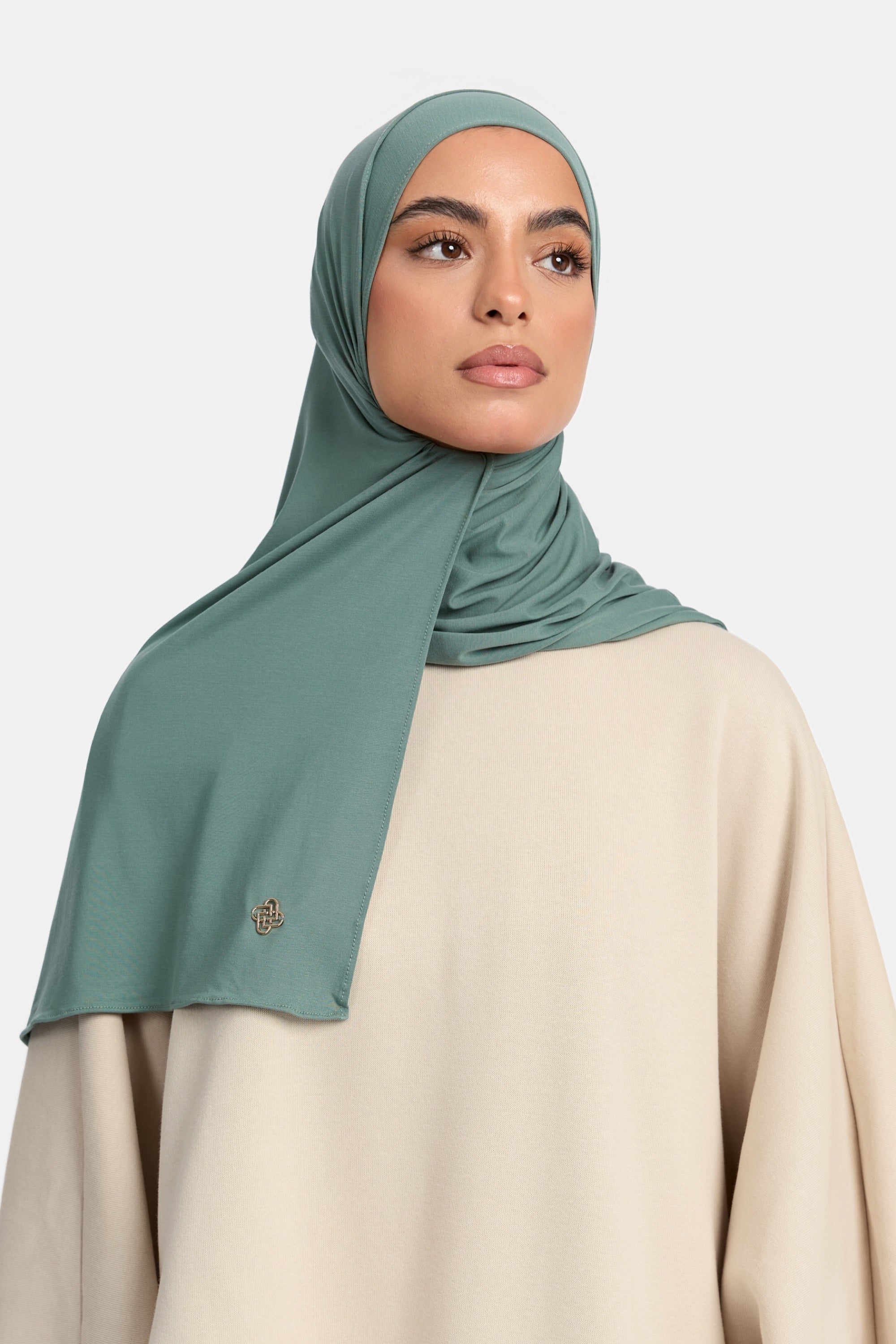 Airy Jersey Scarf Forest Green