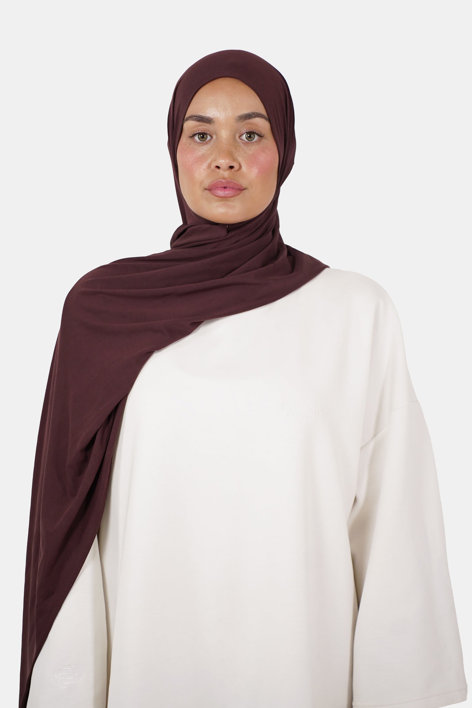 Airy Jersey Scarf Fig Brown (Preorder)