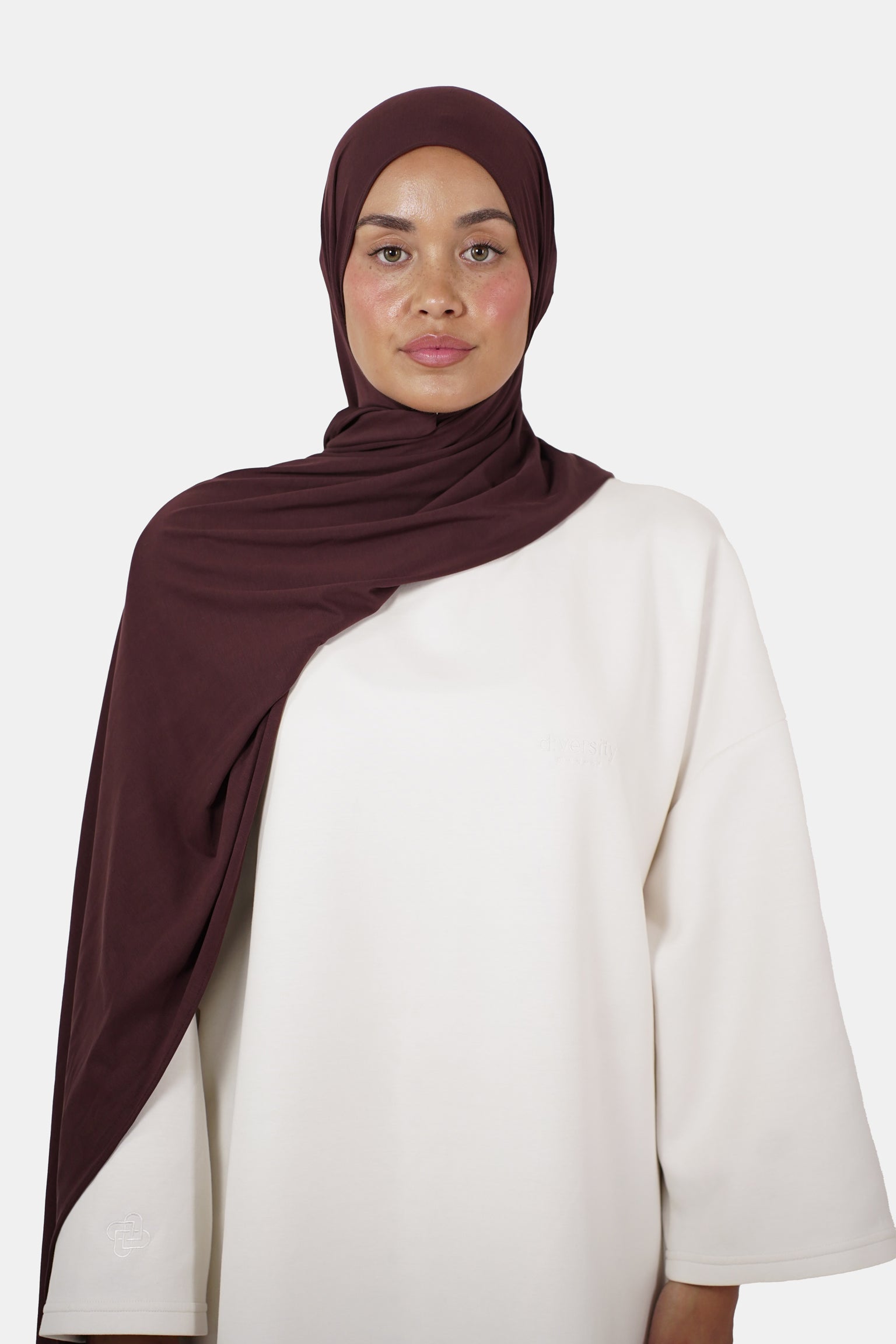 Airy Jersey Scarf Fig Brown (Preorder)
