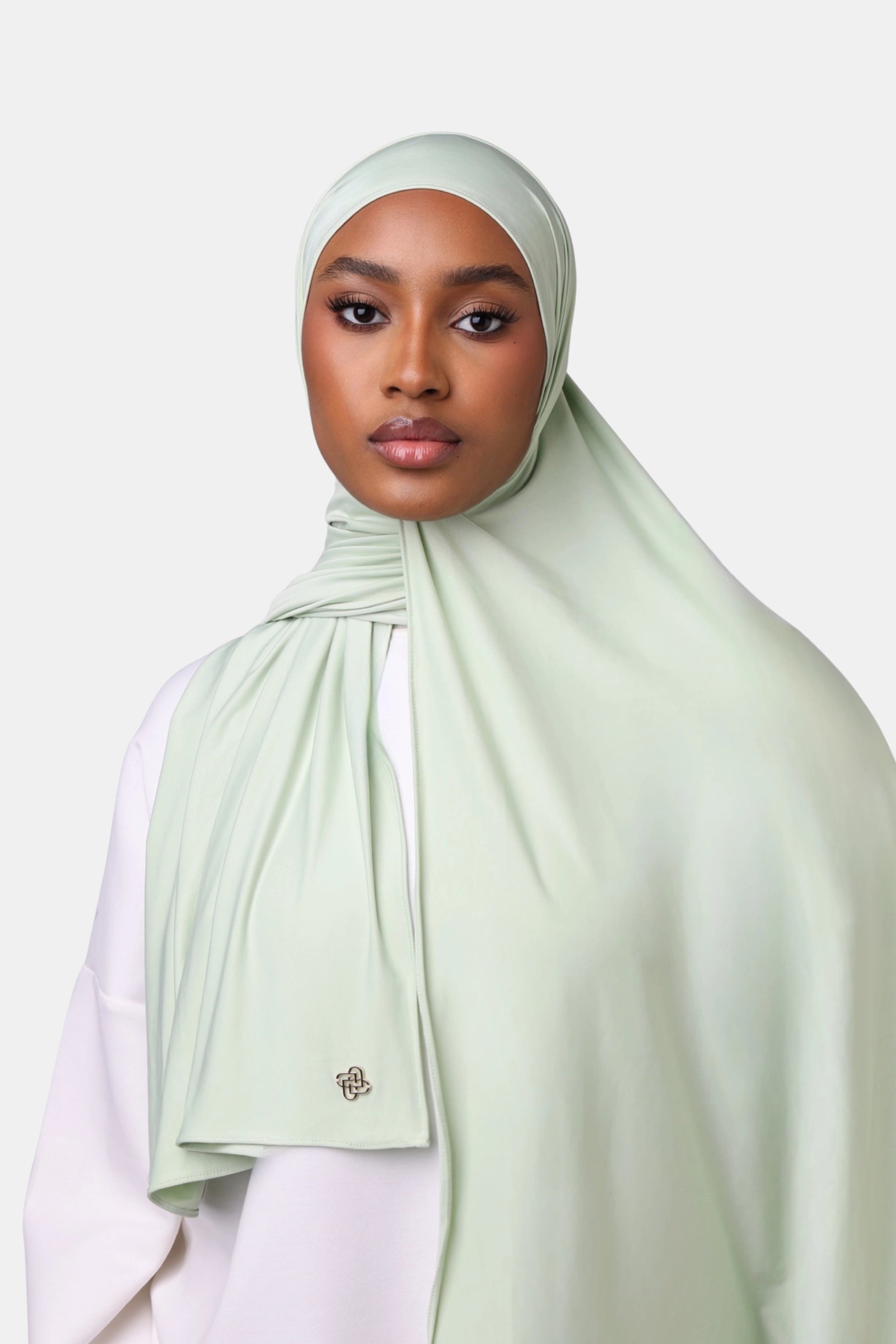 Ice Silk Jersey Scarf MInt Green
