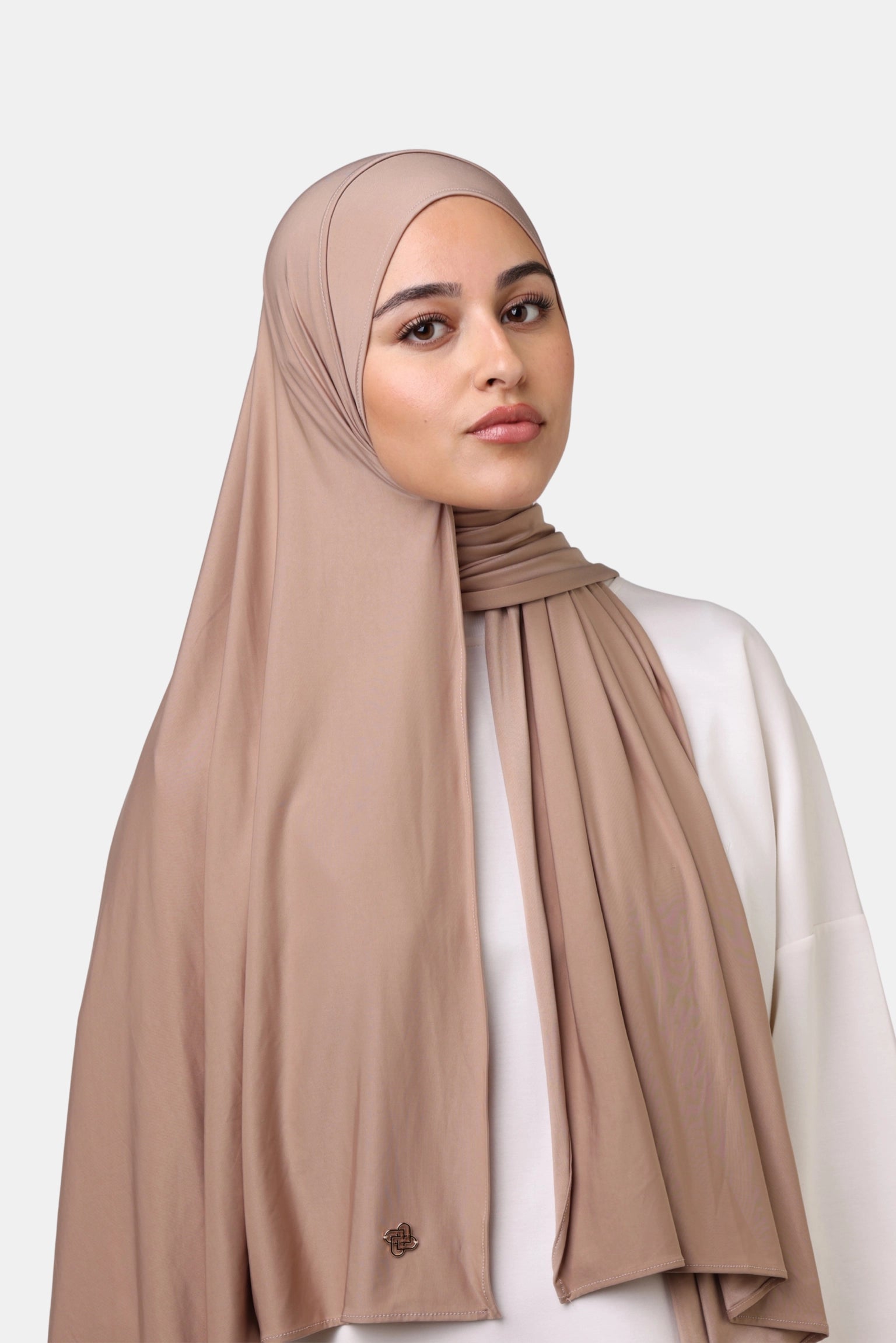 Ice Silk Jersey Scarf Fox Brown