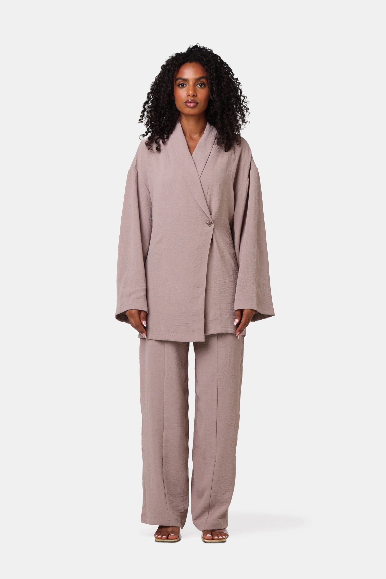 The Muse Pants Set Mauve
