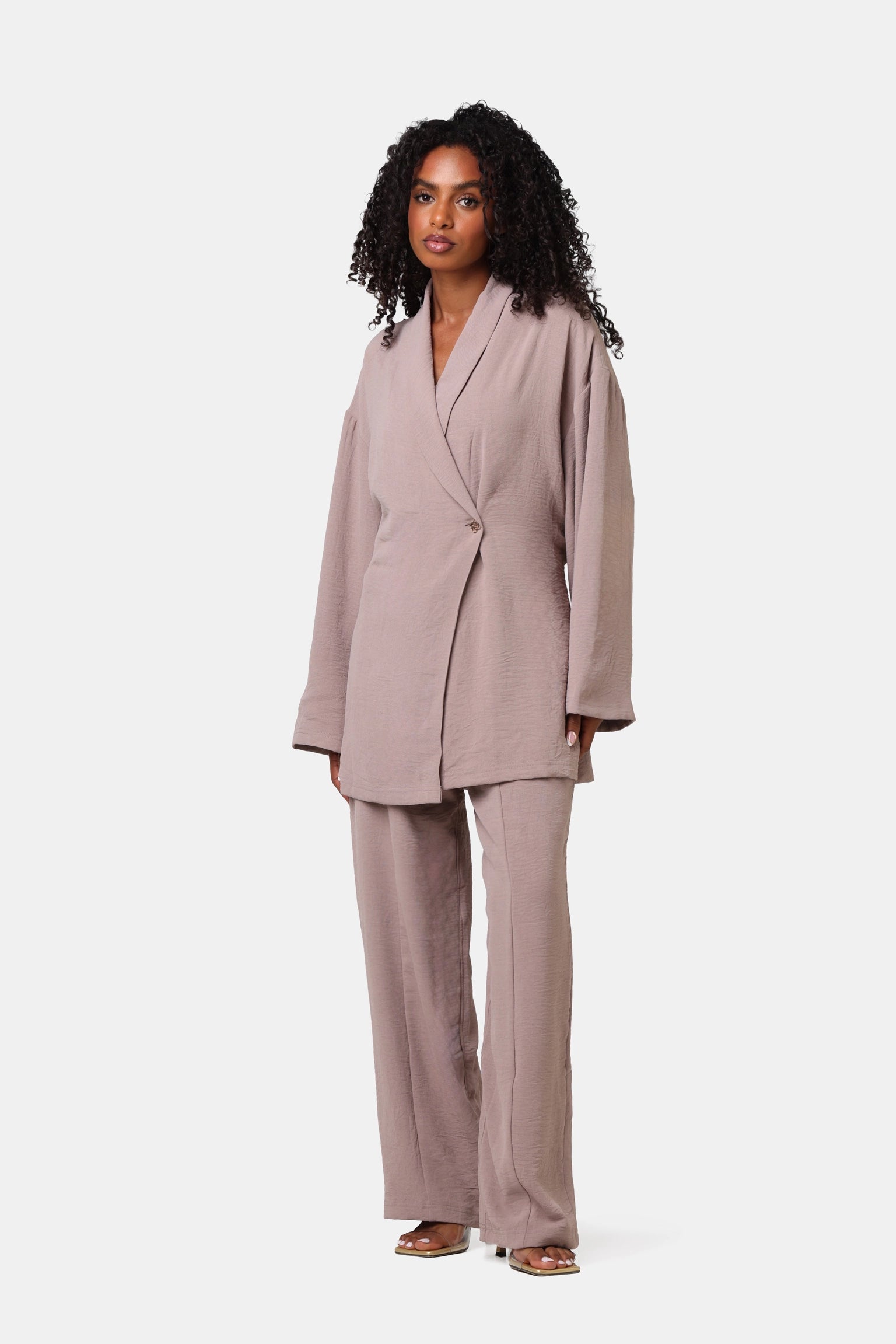 The Muse Pants Set Mauve