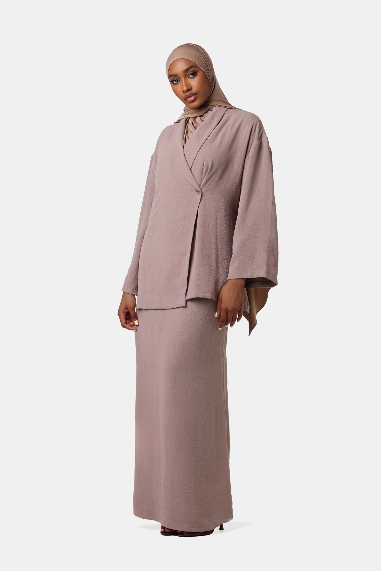 The Muse Skirt Set Mauve