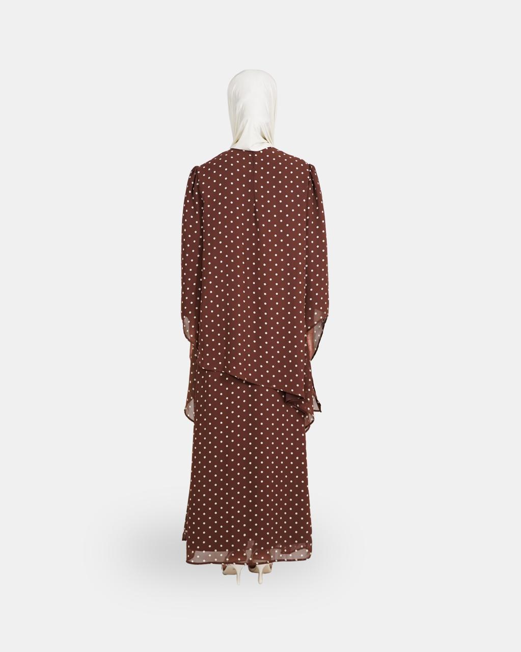 The Asymmetric Polkadot Top Chocolate Dot