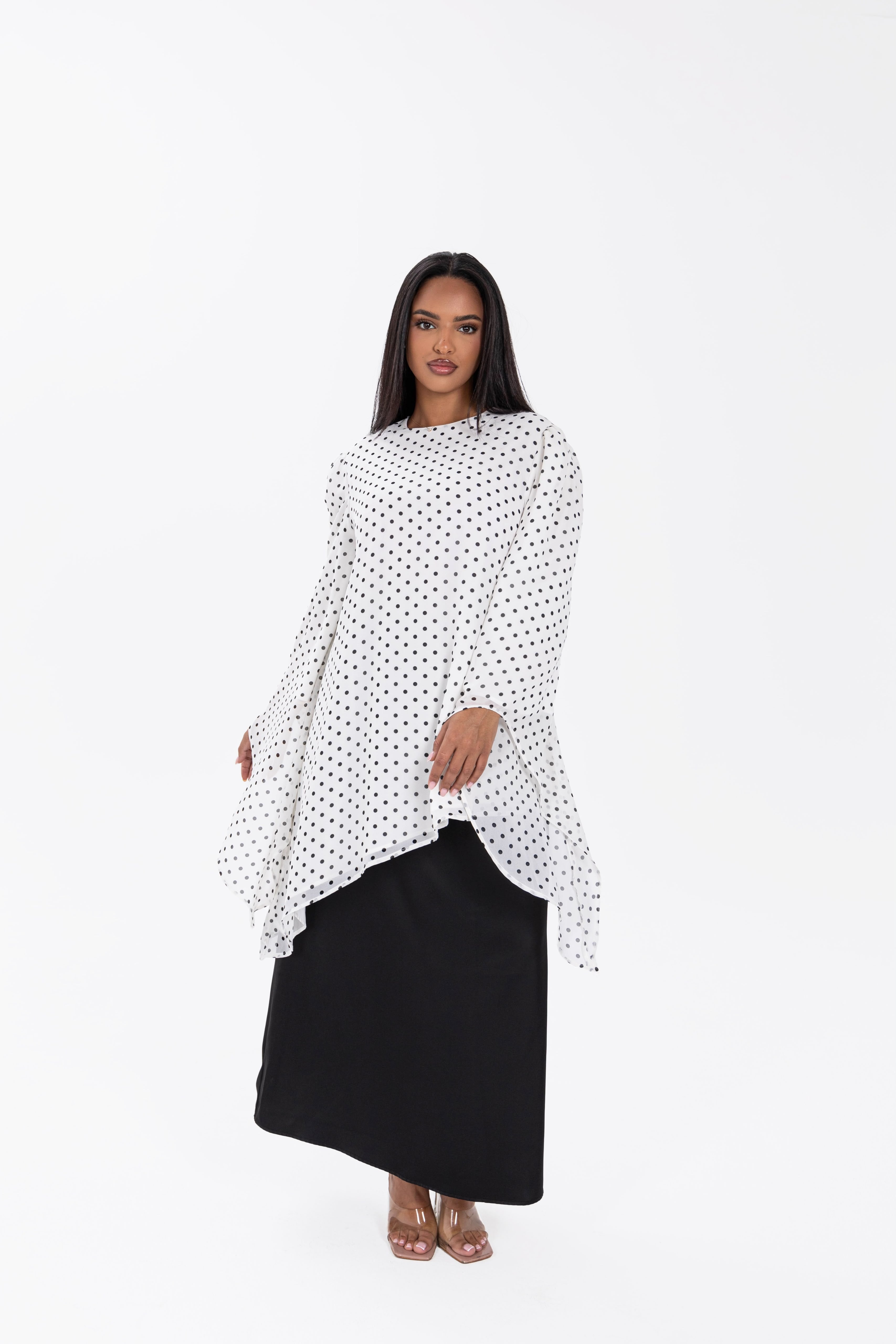The Asymmetric Polkadot Top Vanilla Dot